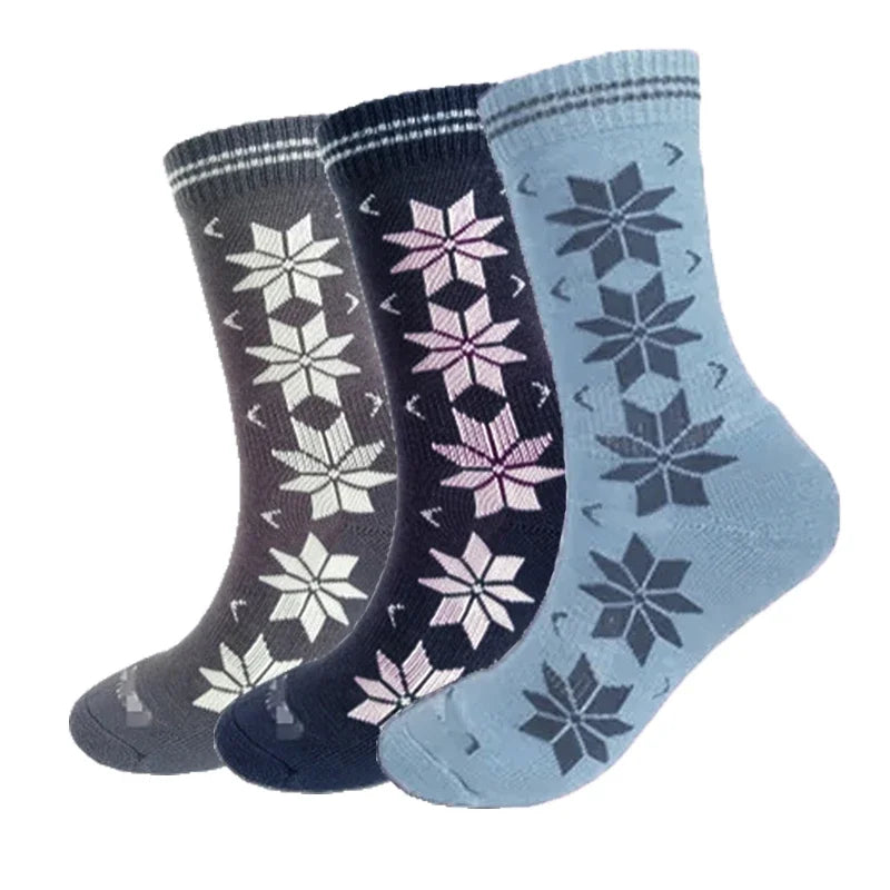 Winter Merino Wool Ski Socks Womens Mens 55% Merino Wool Thermal Socks Merino Wool Crew Hiking Socks Warm Anti Odor Gift