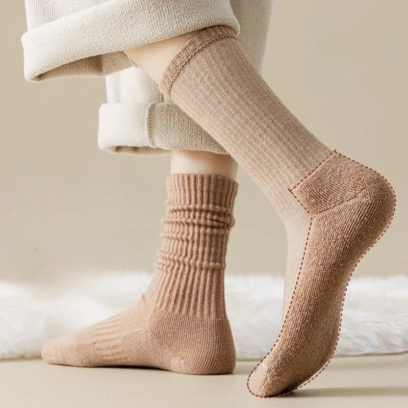 95% Merino Wool Socks Women Wool Hiking Warm Winter Thick Thermal Socks Moisture Wicking Breathable Anti- Odor Boot Work Socks