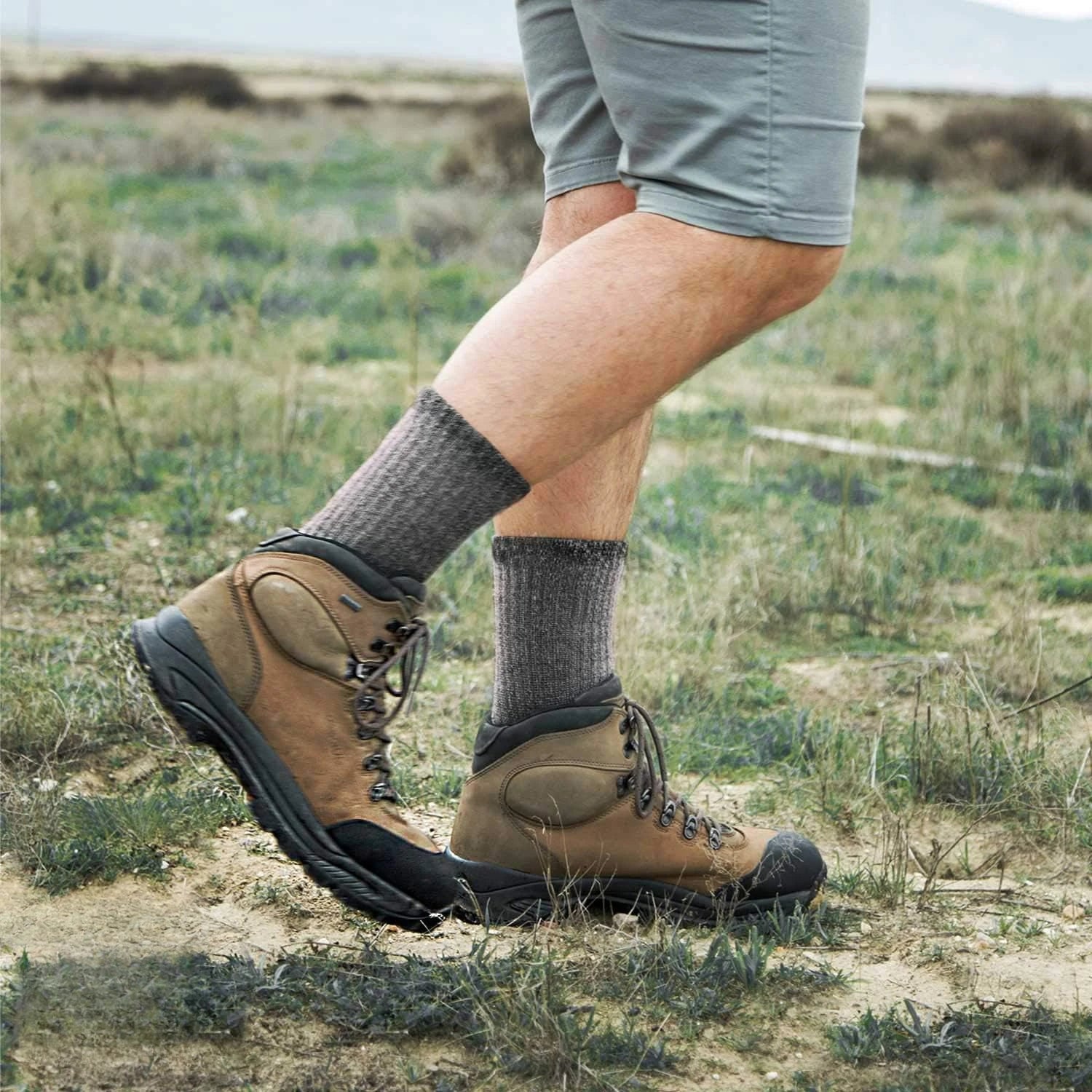 3 Pack Unisex 75% Merino Wool Hiking Socks Men Women Merino Wool Thermal Cozy Winter Boot Sock Midweight Cushion Warm Breathable