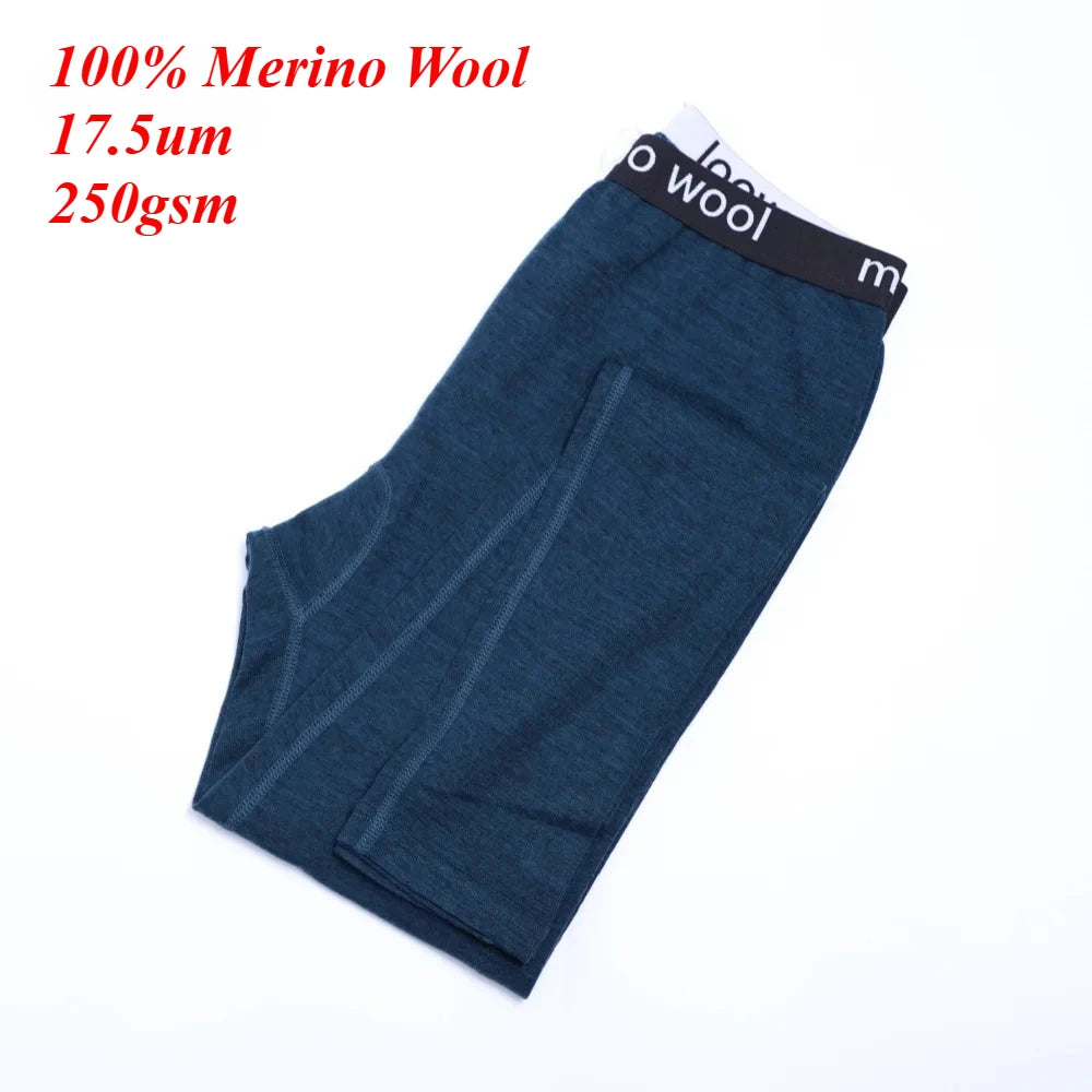 New 100% Merino Wool Base Layer Bottoms Women Thermal Underwear Pants Women Merino Wool Leggings Long Johns Warm Breathable Soft