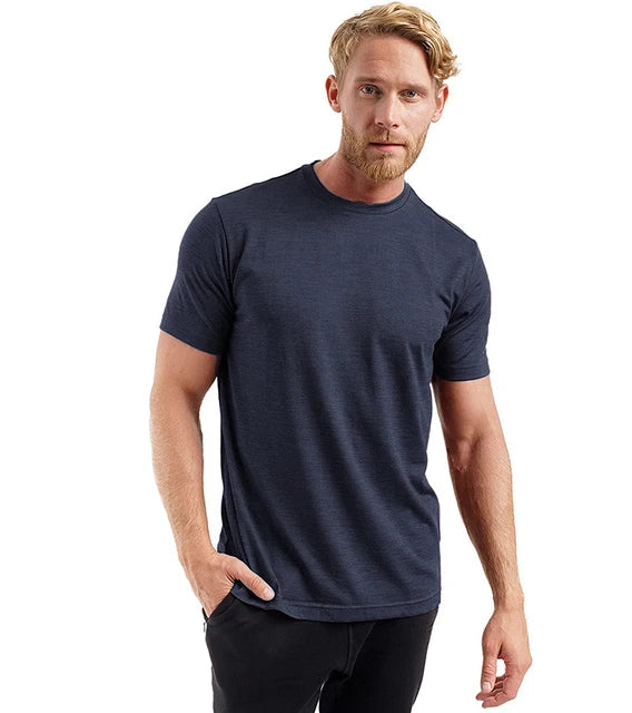 100% Merino Wool T-Shirt Men Short Sleeve Merino Shirts Sport Lightweight Base Layer Hiking Tshirt Soft Breathable Undershirt