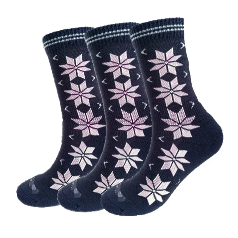 Winter Merino Wool Ski Socks Womens Mens 55% Merino Wool Thermal Socks Merino Wool Crew Hiking Socks Warm Anti Odor Gift