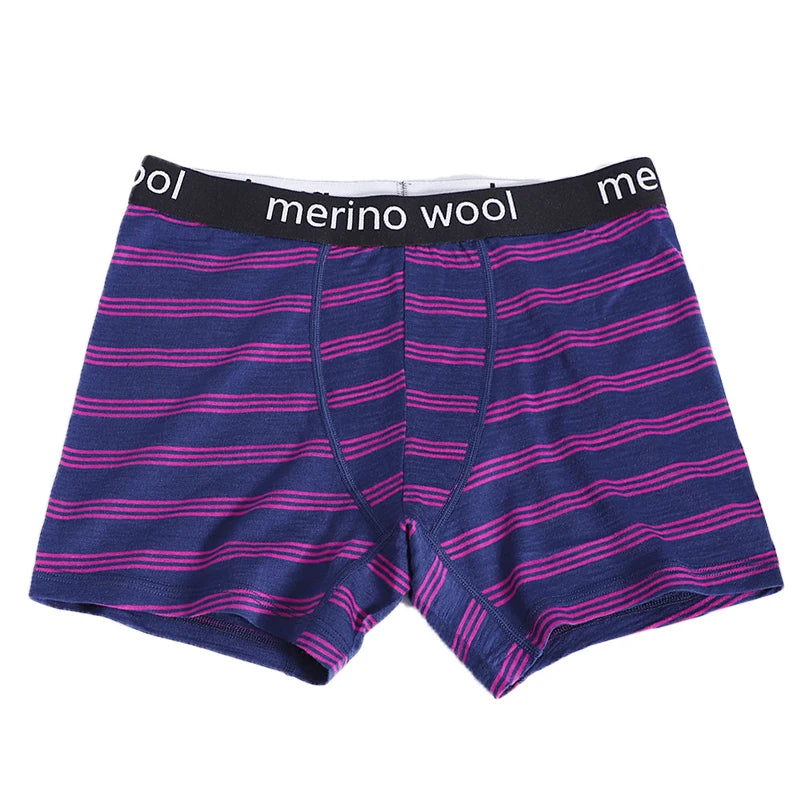 100% Merino Wool Boxer Briefs Mens Merino Wool Underwear Boxer Shorts Everyday Soft Breathable Anti-Odor Sports Fitness Boxers