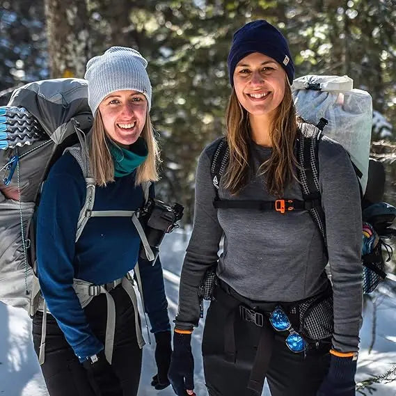 250Gsm Women's 100% Merino Wool Base Layer Shirt Merino Wool Thermal Underwear Long Sleeve Shirts Warm Wicking Anti-Odor