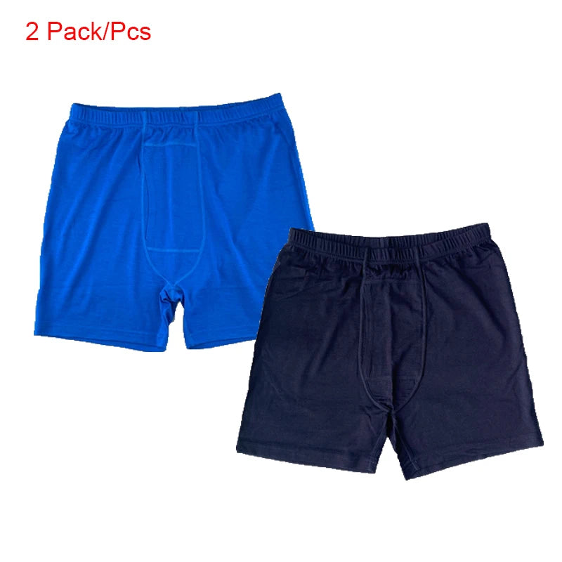 Men Merino Wool Long Drop Boxer Brief 100% Merino Wool Men Underwear Base Layer 240G Men Sports Underpants Fitness Breathable