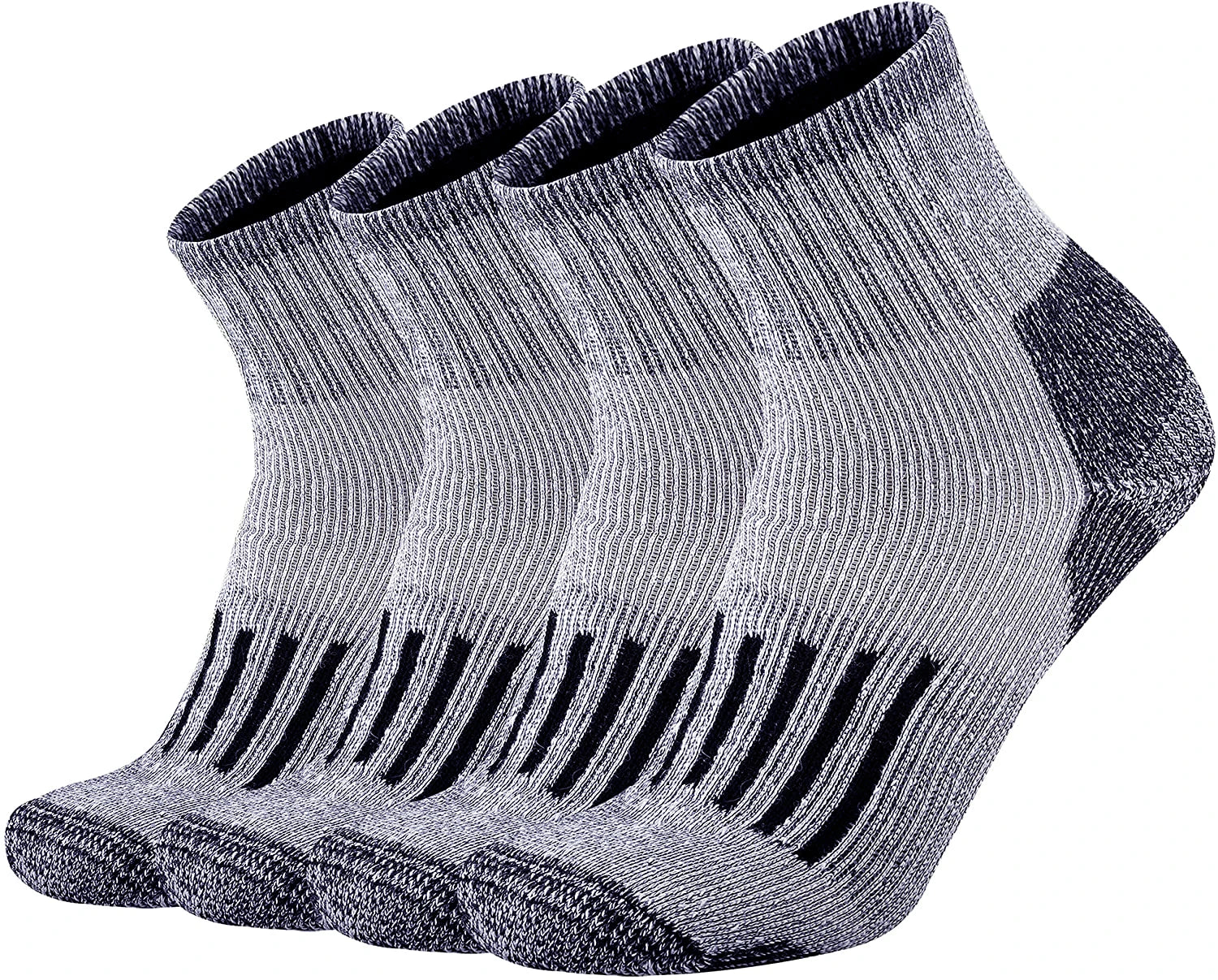Merino Wool Socks Men Winter Moisture Wicking Control Thermal Outdoor Hiking Ski Heavy Cushion Crew Quarter Low Cut Socks Set