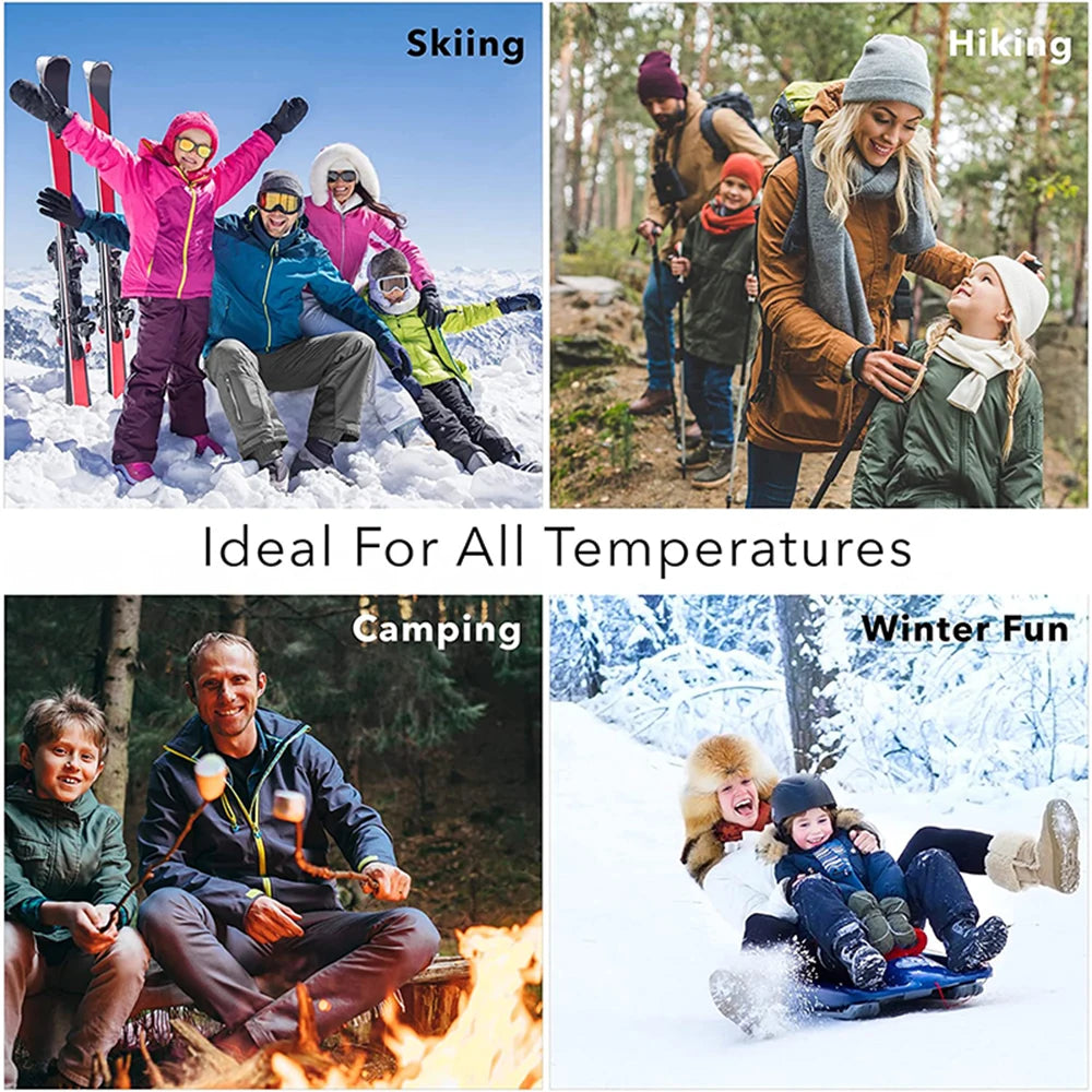 3 Pairs Unisex Wool Socks Hiking Thermal Socks Men Women Thick Warm Harajuku Socks Winter Ski Socks Sports Outdoor Breathable