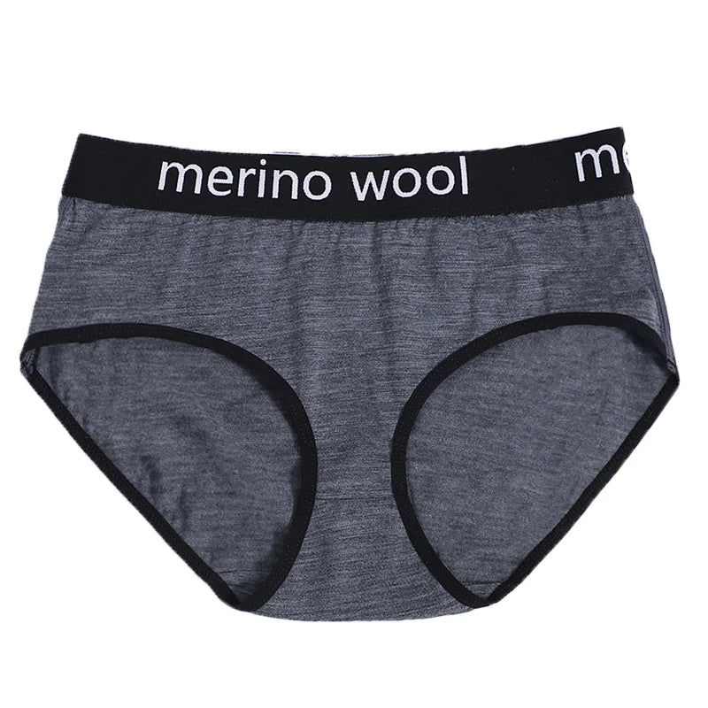 Women's 100%/87% Merino Wool Bikini Brief Merino Underwear Lightweight Briefs Sports Active Panties Soft Breathable Anti-Odor