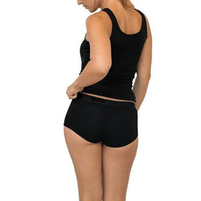 2 Pack 100% Merino Wool Boxer Briefs for Women Underwear for Hiking Everyday Moisture Wicking Athletic Anti-Chafe Underwear 160G