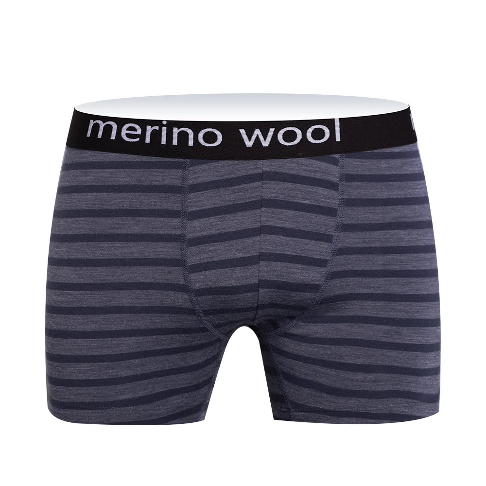 Merino Wool Mens Underwear Boxer Briefs 87% Merino Wool Blend Boxershorts Men Soft Breathable Moisture Wicking Sports Underpants
