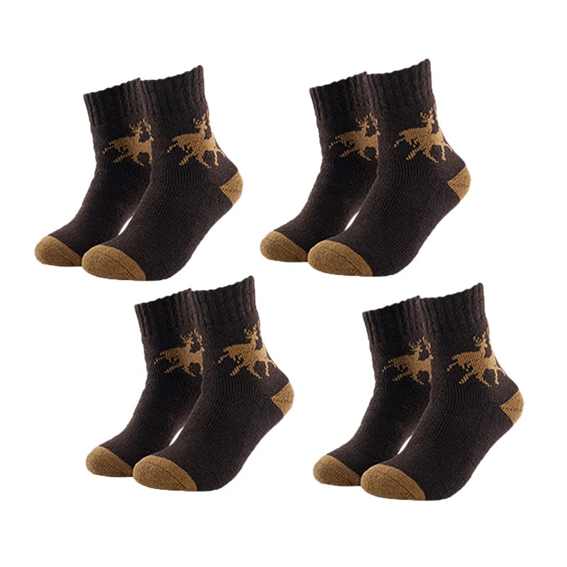 Winter Merino Wool Thermal Socks Men Outdoor Crew Hiking Socks Thick Socks Comfortable Moisture Wicking Breathable