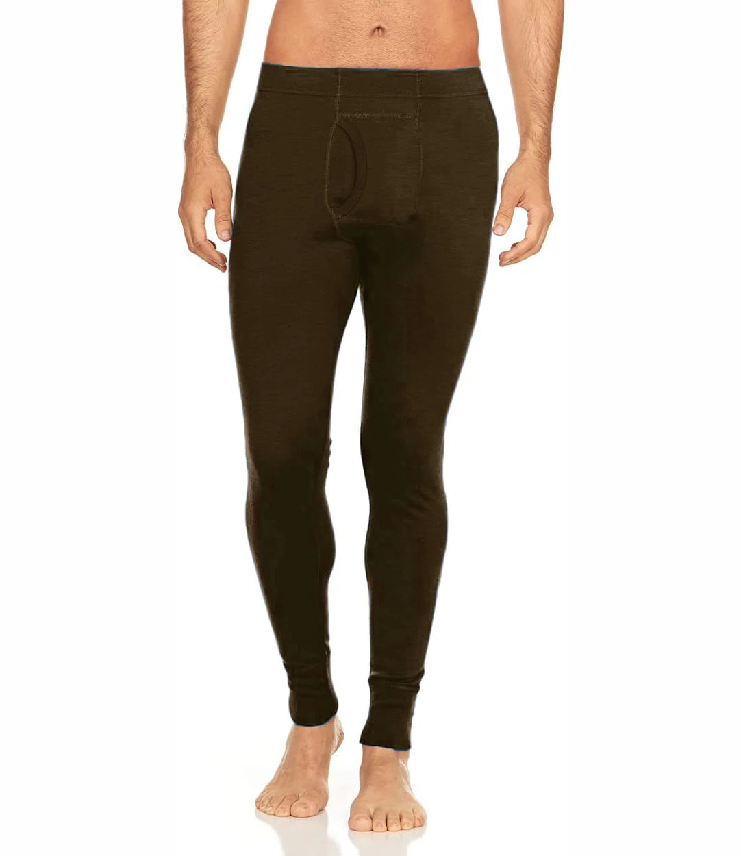 Men's 100% Merino Wool Long Johns Pants Thermal Underwear 200G Merino Wool Base Layer Bottom Warm Breathable Moisture Wicking