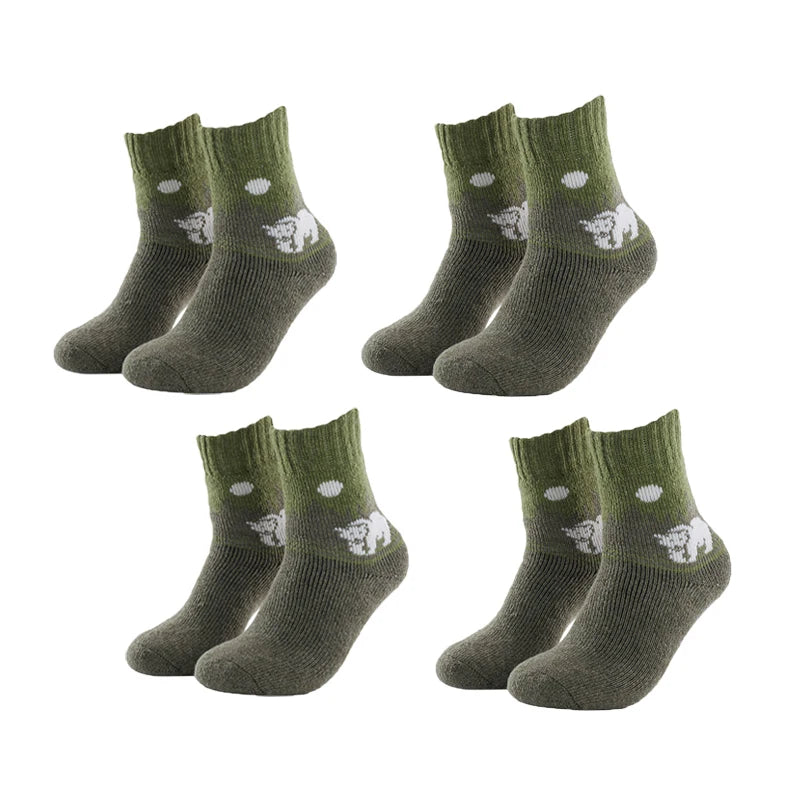 Winter Merino Wool Thermal Socks Men Outdoor Crew Hiking Socks Thick Socks Comfortable Moisture Wicking Breathable