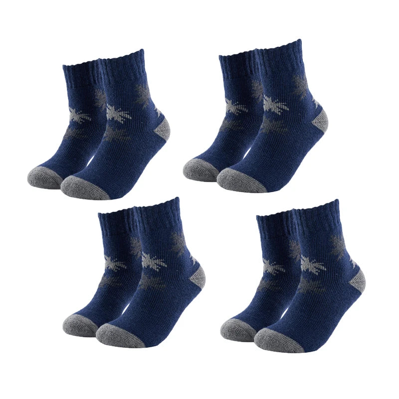 Winter Merino Wool Thermal Socks Men Outdoor Crew Hiking Socks Thick Socks Comfortable Moisture Wicking Breathable