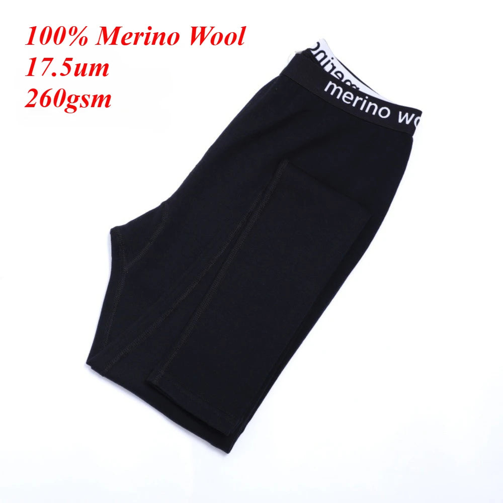 New 100% Merino Wool Base Layer Bottoms Women Thermal Underwear Pants Women Merino Wool Leggings Long Johns Warm Breathable Soft