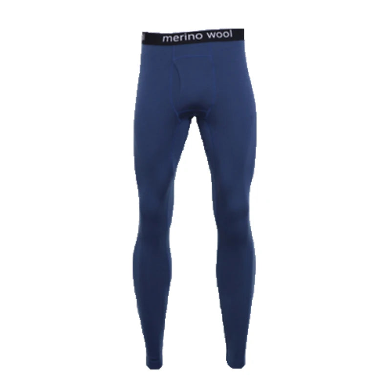 100% Merino Wool Base Layer Mens Bottom Pants Winter Merino Wool Lightweight Midweight Thermal Underwear Long Johns 180G/250G