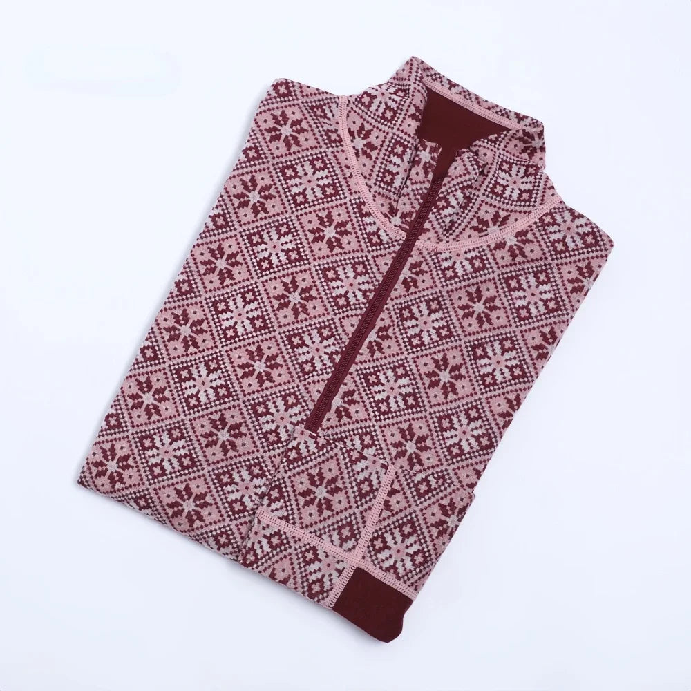 100% Merino Wool Womens Base Layer Shirt Top Merino Wool Half Zip Sweater 240G Midweight Fit LS Thermal Underwear Shirts Wicking