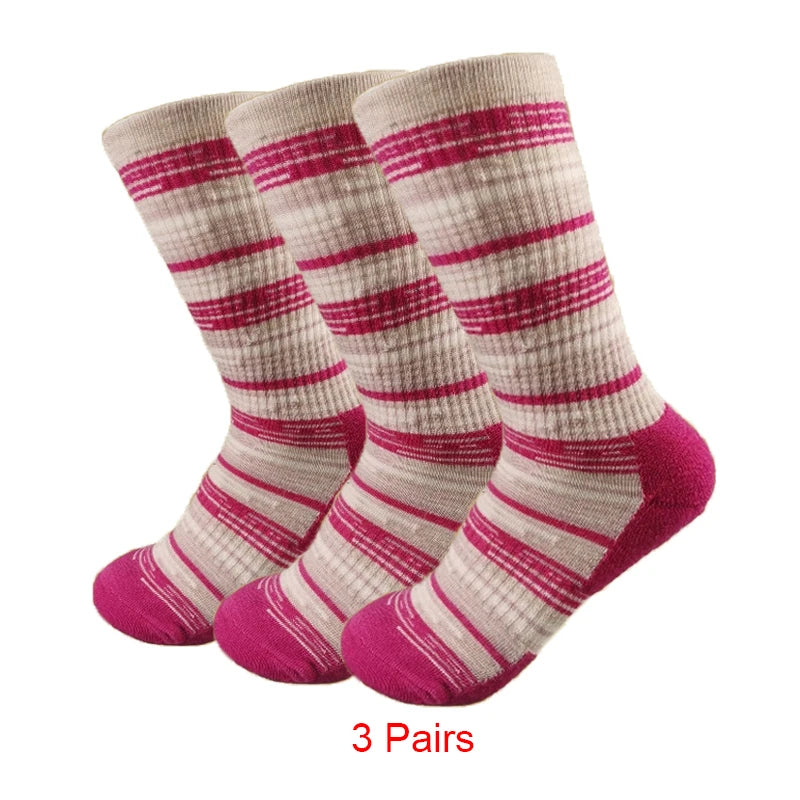 Women's Merino Wool Hiking Socks 50% Merino Wool Low-Cut Cushion Athletic Socks Moisture Wicking Thermal Outdoor Running Socks