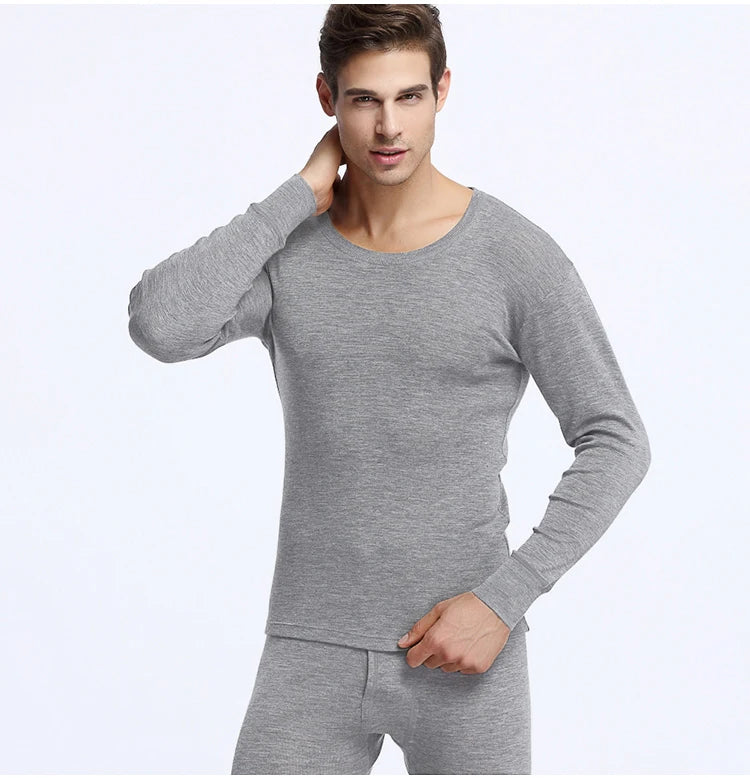 100% Merino Wool Winter Thermal Underwear Set Breathable 230G Midweight Base Layer Tops Pants Set Thermal Underwear Man