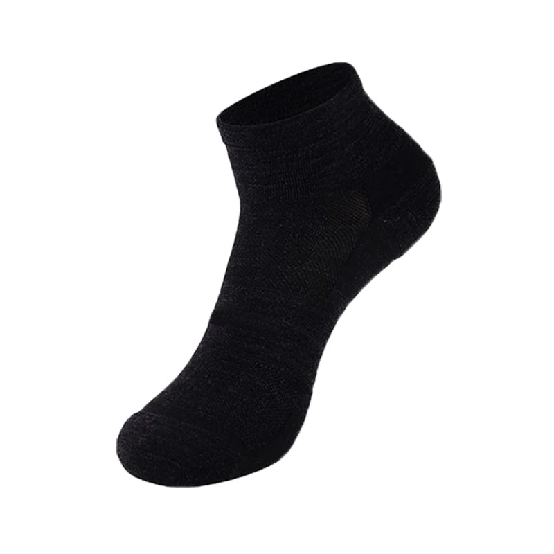 65% Merino Wool Ankle Socks Men Women Merino Wool Athletic Ultra-Light Thin Running Tennis Golf Socks Moisture Wicking
