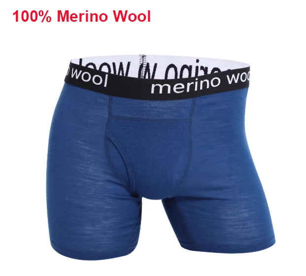 1/3 Pcs 100% Merino Wool Underwear Boxer Briefs Mens Merino Wool Man Boxers Soft Comfy Breathable Moisture Wicking USA Size
