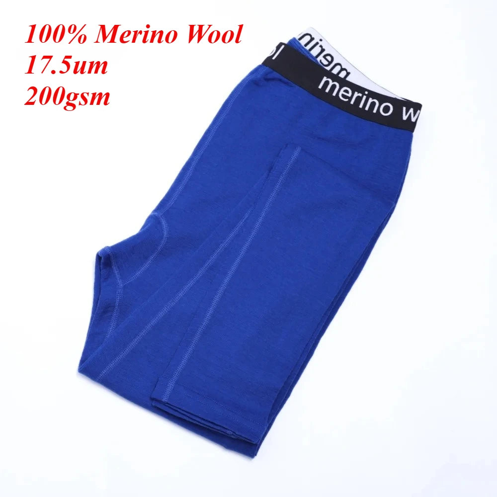 New 100% Merino Wool Base Layer Bottoms Women Thermal Underwear Pants Women Merino Wool Leggings Long Johns Warm Breathable Soft