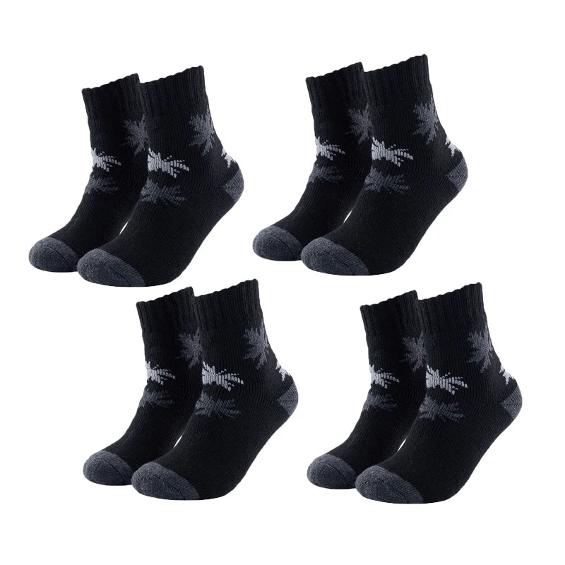 Winter Merino Wool Thermal Socks Men Outdoor Crew Hiking Socks Thick Socks Comfortable Moisture Wicking Breathable