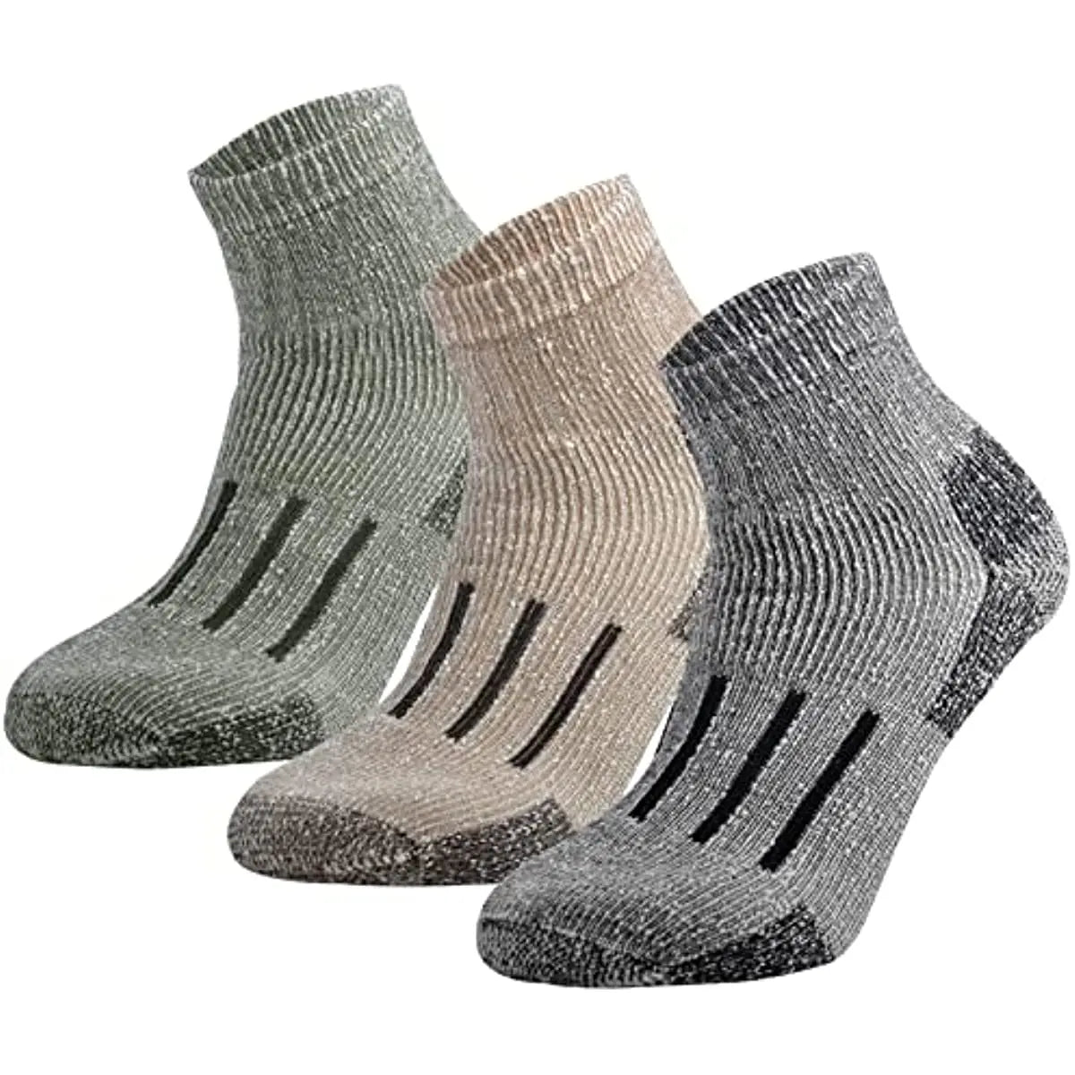 Unisex Merino Wool Ankle Hiking Socks Men Women Outdoor Thermal Warm Cushioned Quarter Sock Moisture Wicking Wool Men Socks
