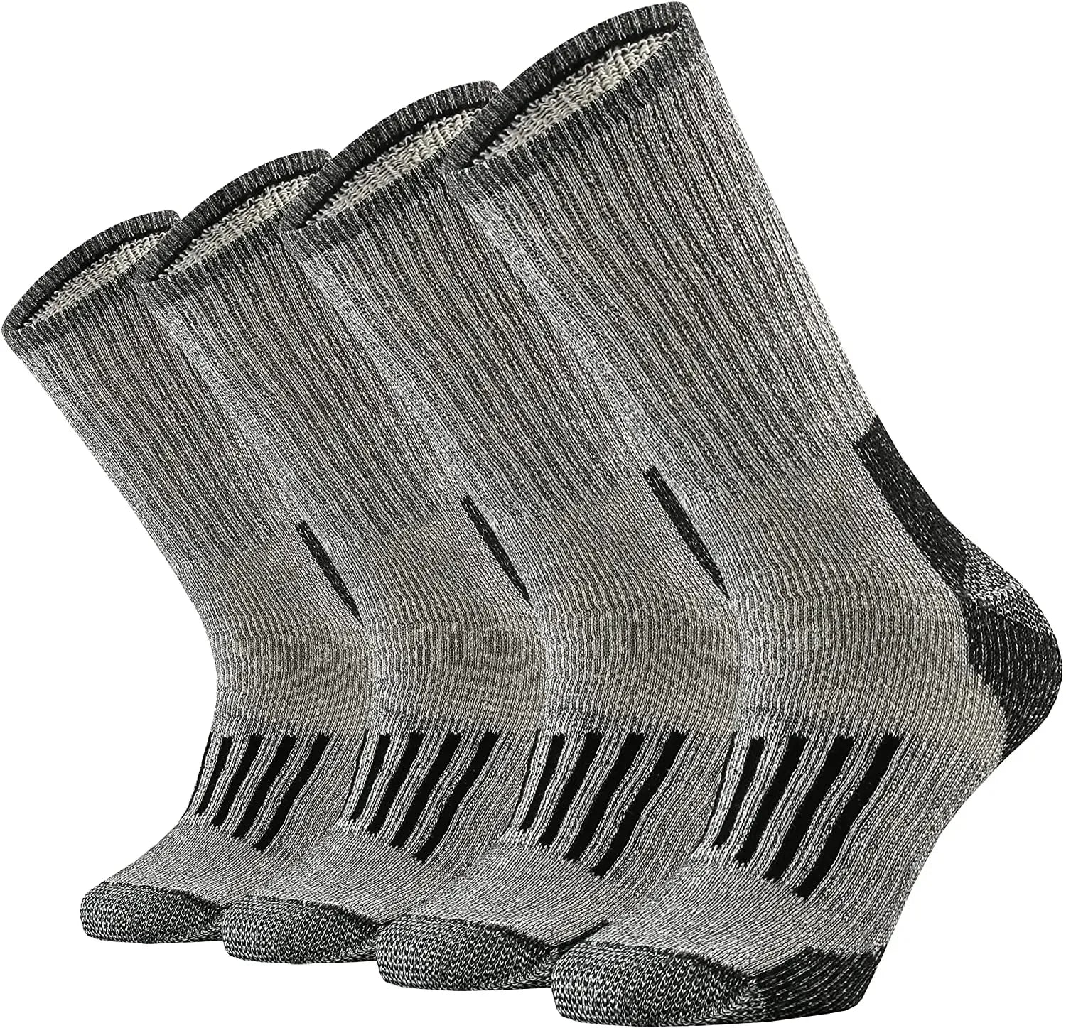 Men Merino Wool Hiking Socks 80% Merino Wool Anti Odor Thicken Hiking Cushion Crew Socks Men Merino Outdoor Thermal Socks