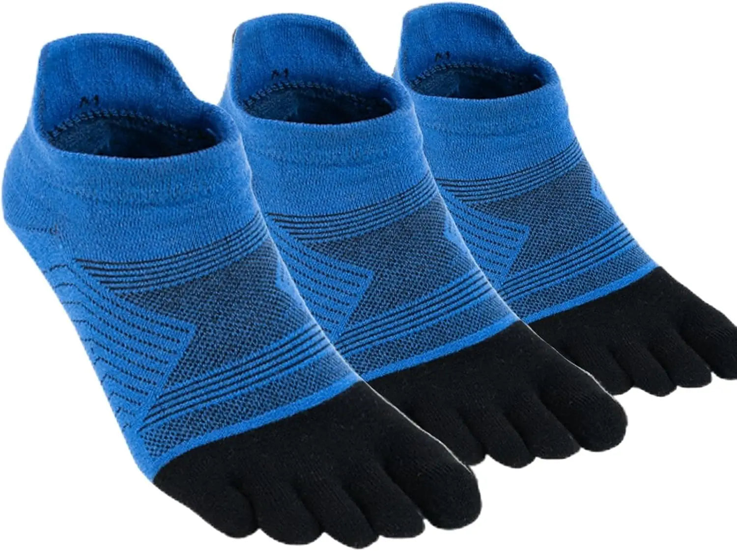 Merino Wool Five Toe Socks Mens Womens Merino Wool Sports Ankle Socks Moisture Wicking Athletic Running Finger Socks 3 Pairs