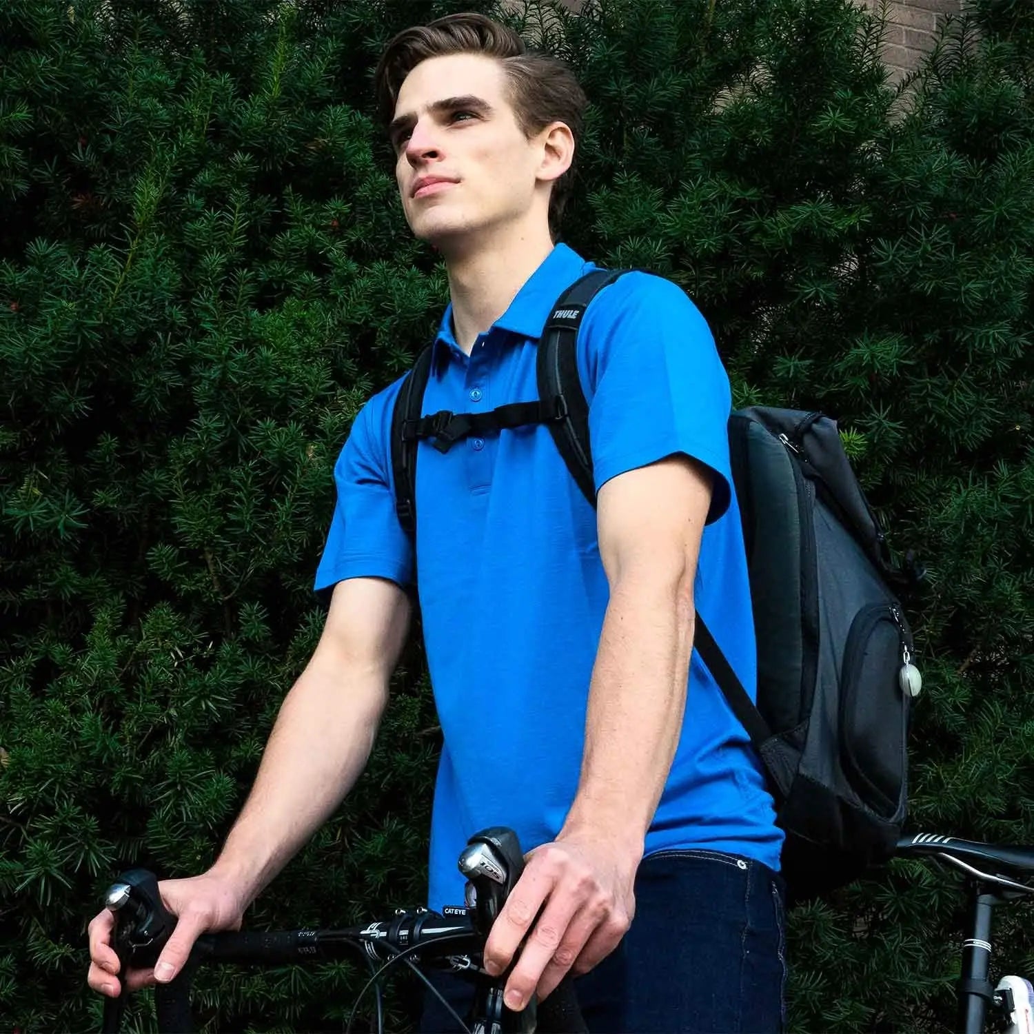 100% Merino Wool Polo T Shirt Men Merino Wool Short Sleeve Shirt for Men Lightweight Base Layer Anti-Odor Breathable USA Size