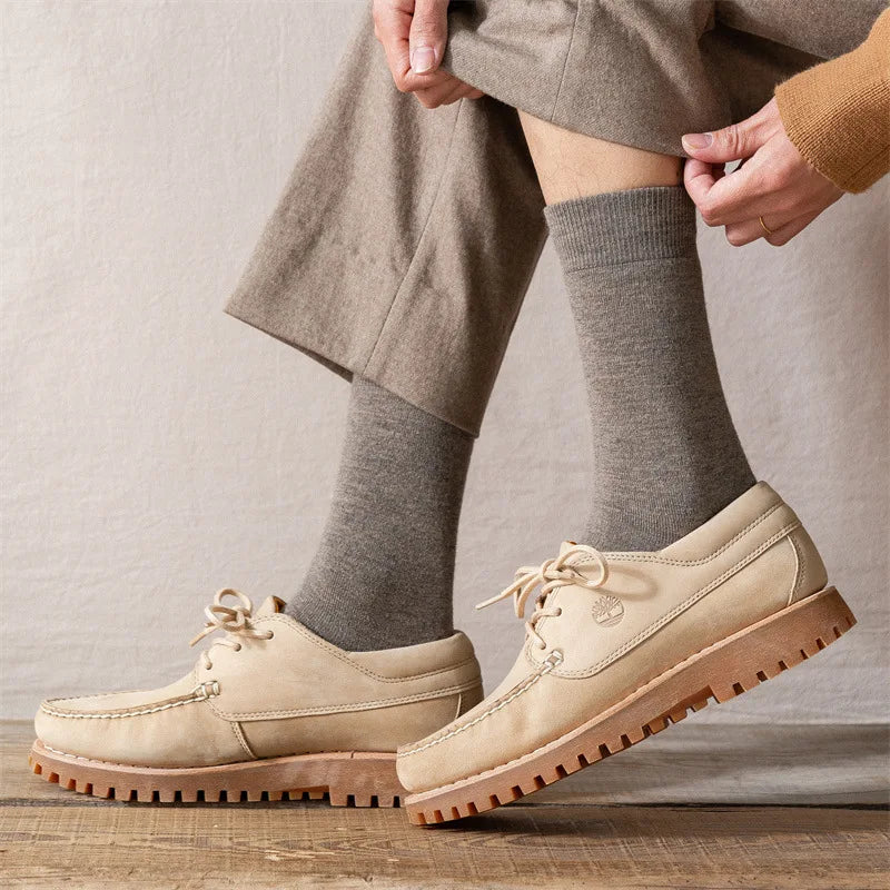 Winter Merino Wool Socks Men Wool Thermal Warm Boot Socks Hiking Skiing Socks Breathability Anti-odor Quick Dry Size 40-45